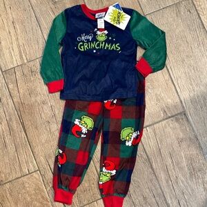 Dr. Seuss Grinch Kids Pajamas - Blue, Green, and Red